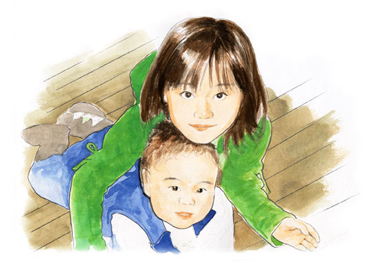 在宅ワークと子育て T.Aさん(4人家族)